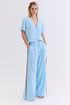 BLUSA DECOTE LINHO AZUL